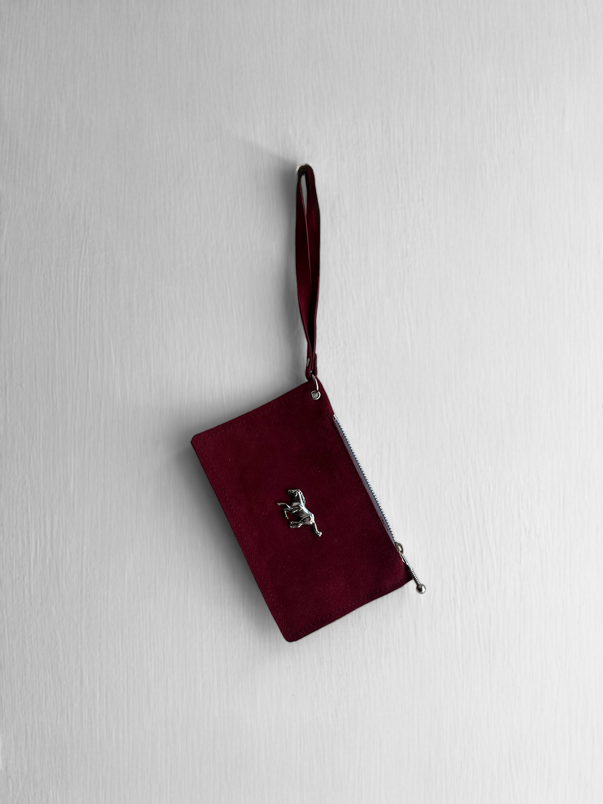 CARTERA ROJO CABALLO GAMUZA