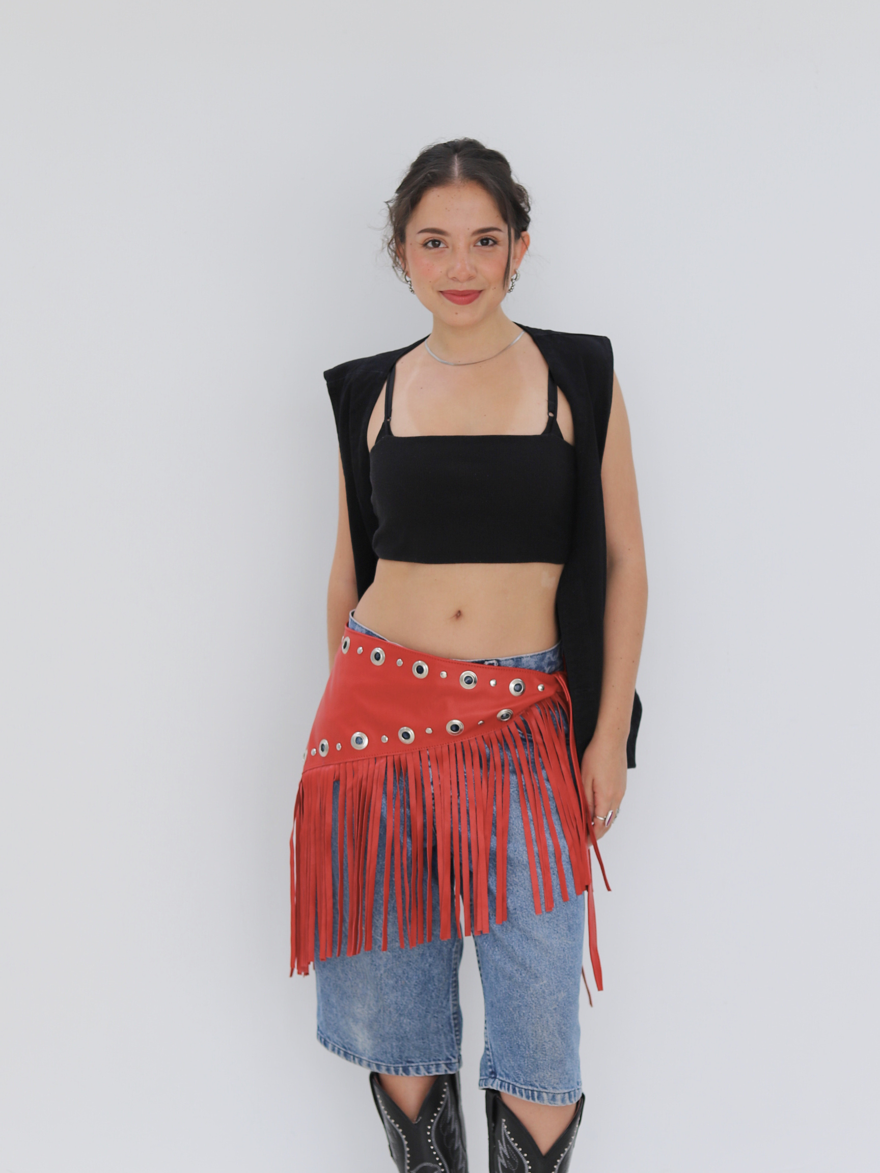 SAHARA FRINDGE ROJA