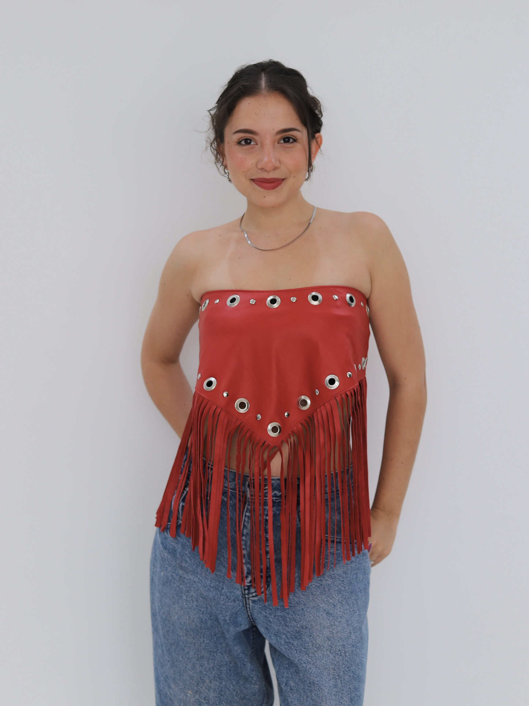 SAHARA FRINDGE ROJA