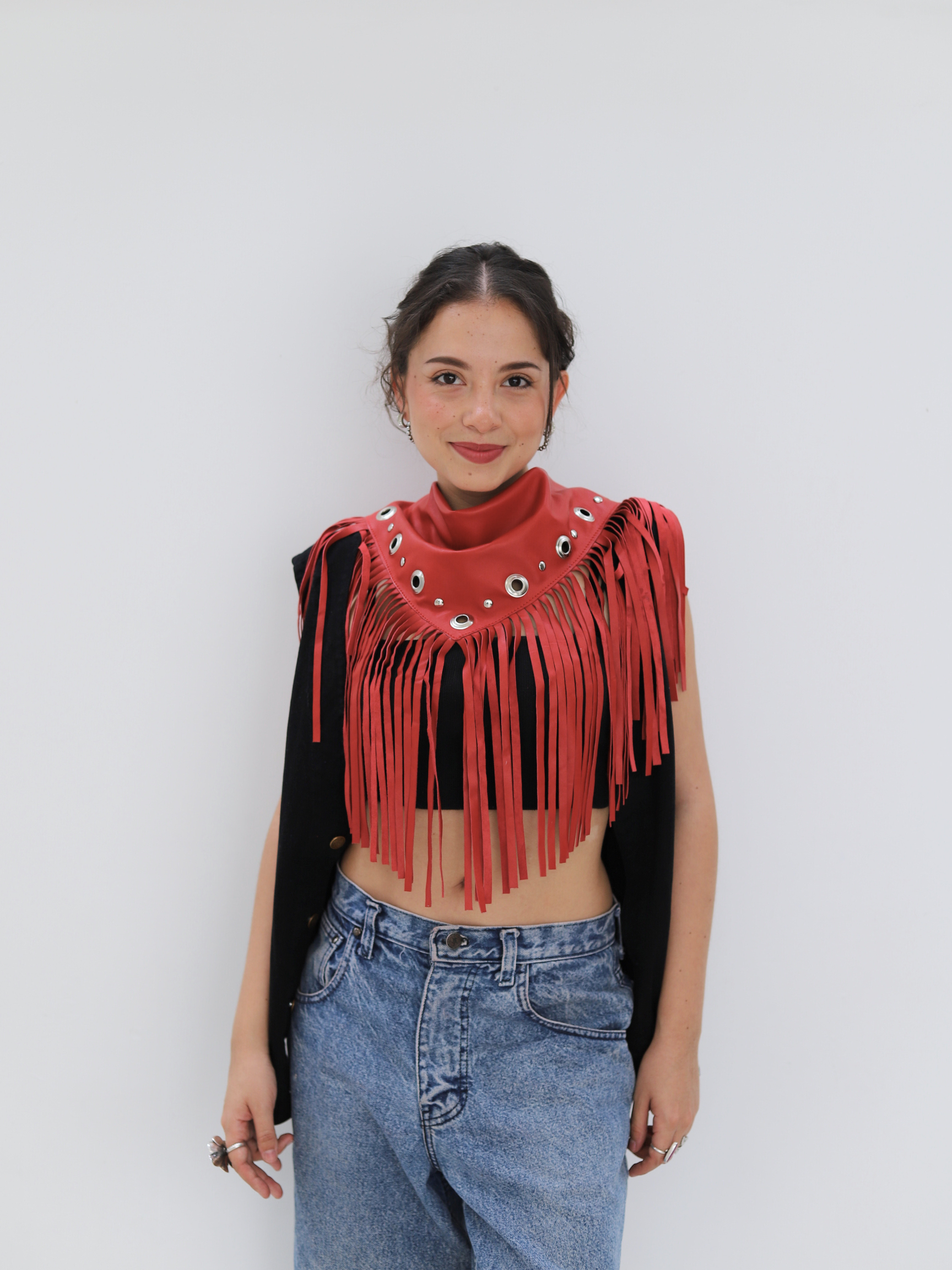 SAHARA FRINDGE ROJA